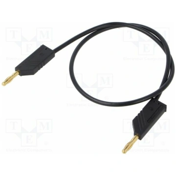 Test lead; 60VDC; 30VAC; 32A; Len: 0.5m; black; Ma