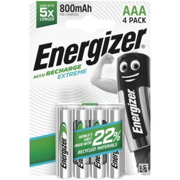 Energizer Recharge Extreme Eco AAA 800mAh 4 pakotn