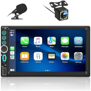 Autoradio 2 DIN, saderīgs ar Wireless Carplay un A