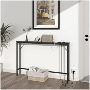 VEDECASA 5.9 Inch Console Table with Charging Stat