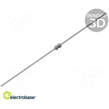 Rezistors: metāla plēve | THT | 1k? | 400mW | ±1% 