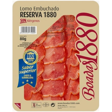 Lomo embuchado (cured loin) Reserva 1880, pre-slic