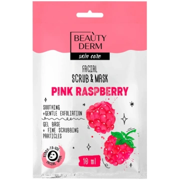 BEAUTYDERM Pink Raspberry Sejas maska-skrubis, 10 