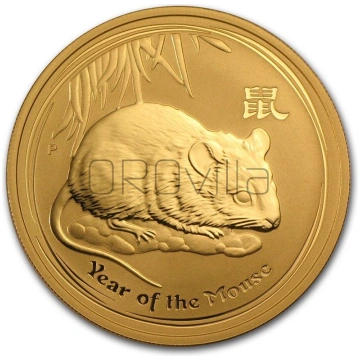 100 dollari Lunar II Topo 2008 Orovilla