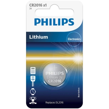 Philips Lithium, CR2016, 3V - Baterija, CR2016/01B