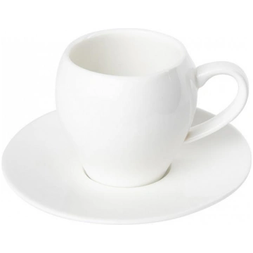 Porcelāna Espresso Krūze ar apakštasi, 150ml, H7cm