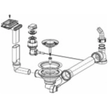 FRANKE Ventilis 3½” ar PopUp vadību 112.0006.331
