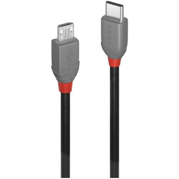 Lindy 3M Usb 2.0 Type C To Micro-B Cable, Anthra L