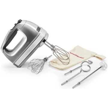 KitchenAid 9 ātrumu rokas mikseris, Contour Silver