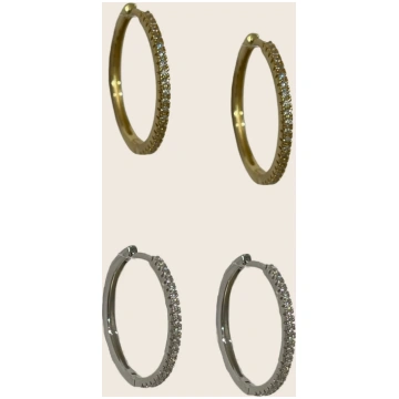 Mini Diamond Hoops Lemon Lua
