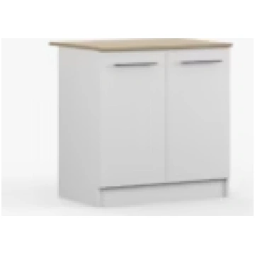 Virtuves skapis Inez IV ar virsmu, balts 80cm