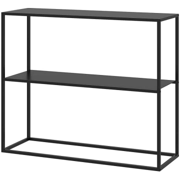 HOMCOM Console Table, Hallway Table with 2 Levels,