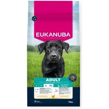 EUKANUBA Pieaugušajiem L XL ar vistas gaļu - sausā