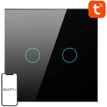 Avatto Smart Light Switch WiFi TS02-EU-B2 2-way (b