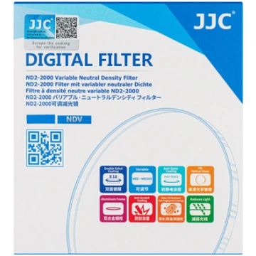 ND Filter, JJC, JJC 82mm ND2-ND2000 Variable Neutr