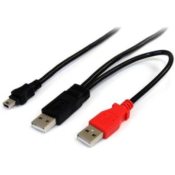 StarTech.com 6 ft USB Y Cable for External Hard Dr
