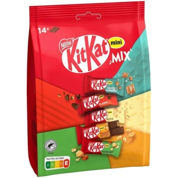 Kitkat Nestlé Mini Mix šokolādes batoniņi, piecas 