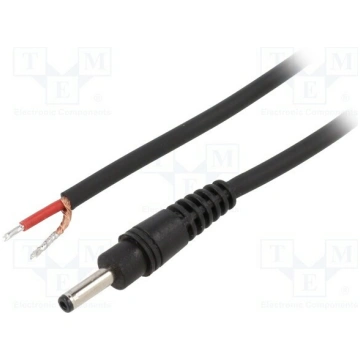 Cable; 1x1mm2; cables,DC 3,5/1,3 plug; straight; b