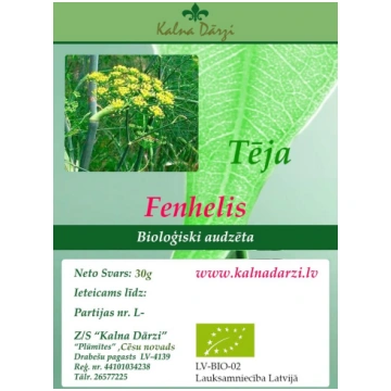Tēja FENHELIS EKO (Foeniculum vulgare)