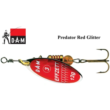 Rotējošais māneklis DAM Effzett predator red glitt