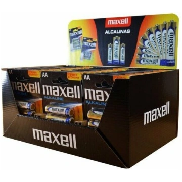 Maxell Alkaline LR6 AA 4-pack Display (30 blister