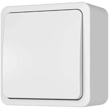 Pārslēdzis 1-pola, virsapmetuma, balts, SL-250+, V