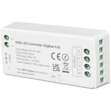 Controller Dimmer RGB ZIGBEE 3.0 - 12/24V 12A - Al