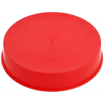 Plugs | Body: red | Out.diam: 115.6mm | H: 23mm | 