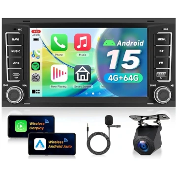 4G + 64G Auto Radio Android 15 VW Touareg 2004-201