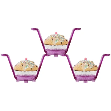 Komplektā 3 Zenker cupcake turētāji, asorti