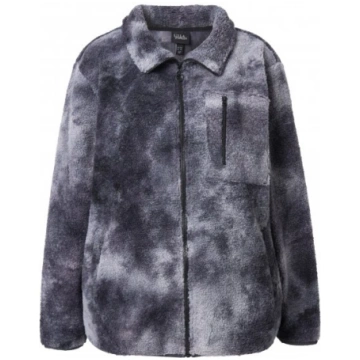 Ulla Popken Teddy Fleece Jacket Graphite Grey - Ja