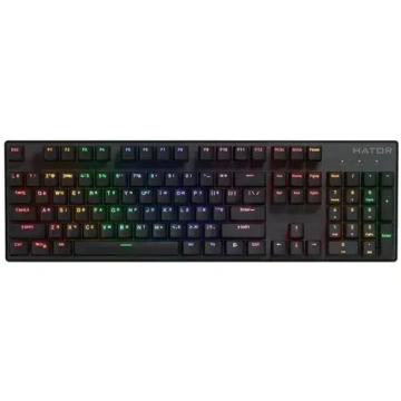 Hator Icefall Mecha Wireless Rainbow spēļu tastatū