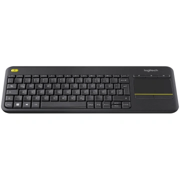 LOGITECH K400 Plus Wireless Keyboard, Black 920-00
