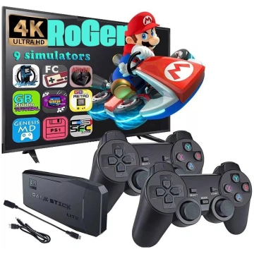 Spēļu konsole RoGer Retro Portable Console + 2 Gam