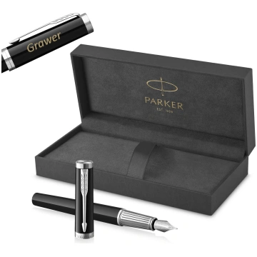 Parker Ingenuity melna CT (M) pildspalva ar gravēj
