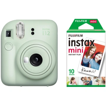 Fujifilm Instax Mini 12 Camera, Mint Green + insta