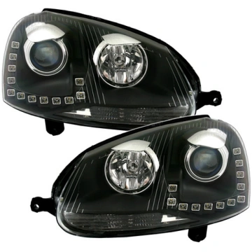 Headlight with LED daytime running lights VW Golf 