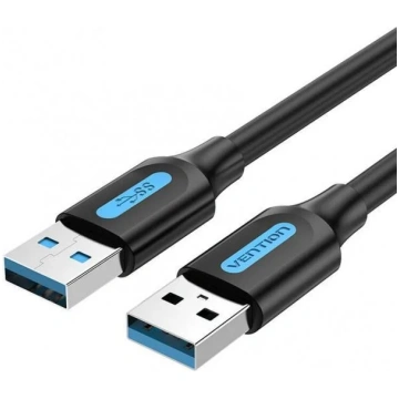 CABLE USB3.0 MALE TO MALE/2M BLACK CONBH VENTION