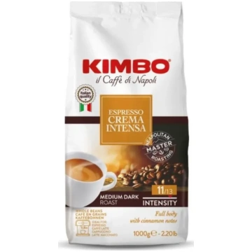 Kimbo Crema Intensa Veselās Kafijas Pākstis - 1 kg
