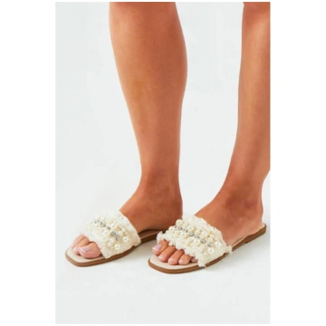 Diamante Vamp Espadrille Flatform Sandals