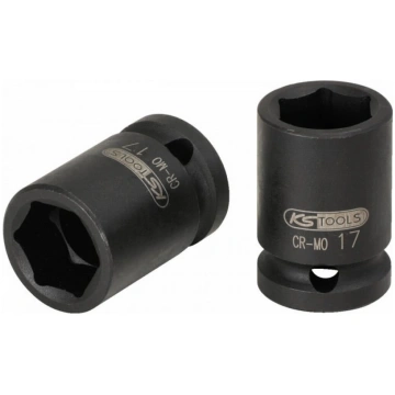1/2" 6-kanšu triecienmuciņa, īsa 8mm, KS Tools | 5