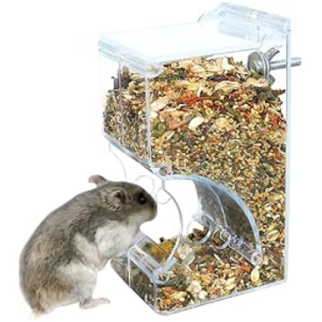 Andiker Automatic Hamster Feeder, 300ml Transparen
