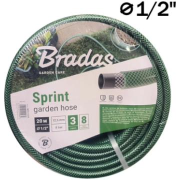 Šļūtene SPRINT Bradas 1/2 collas /20m zaļa