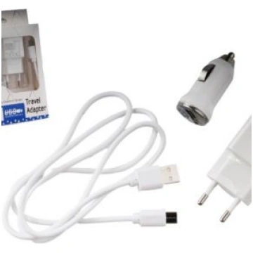 Automašīnas un tīkla lādētājs USB type-C, 2.0A