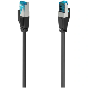 Hama Ethernet Vads, CAT 6a, 10 Gbit/s, 0.25 m, mel