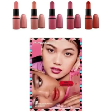 MAC Mini Lipstick Kit Set: Amplified, Matte, Cream