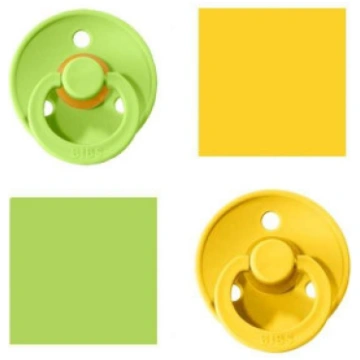 Bibs Lime/Pineapple Knupītis izgatavots no 100% da