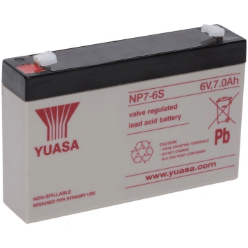AKUMULATORS YUASA INDUSTRIAL 6V/7AH 151X34X97,5