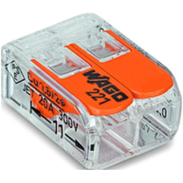 WAGO 221-412 Pluggable Terminal Block 2 Ways 450 V