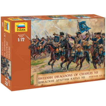 1:72 Zvezda 8057 - Zviedru kavalērija 17.-18. gads